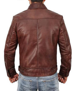 Manteaux en cuir tendance personnalisés des fabricants, veste de moto, veste en cuir véritable pour hommes, fraternité et sororité - Product Image 5