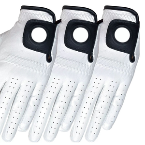 100% GUANTES DE Golf genuinos para hombres, partículas antideslizantes, Material de cuero transpirable, cómodos, piel de oveja suave, compatibles con deportes - Product Image 6