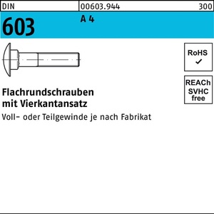 <b>Flat</b> Head <b>Screw</b> DIN 603 M10 X 70 A4 10 Pieces - Product Image 1