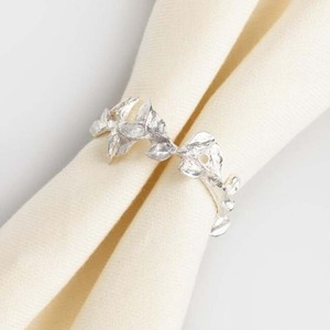 Anneau de serviette en forme de Triangle plaqué or Unique, Design creux moyen pour décoration de Table de mariage, anneau de serviette à motif rond - Product Image 4