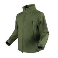 Chaqueta Táctica Ligera Unisex para Hombre, Chaqueta de Camuflaje de Sarga de Poliéster y Algodón Cálida