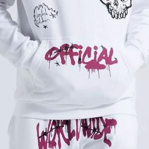 Survêtement Surdimensionné pour Hommes Pas Cher Prix Garçons Survêtement Uni Noir à Manches Longues Sweat à Capuche Survêtement Respirant Costume Joggers - Product Image 5