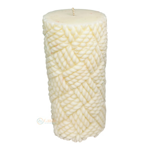 Bougies piliers écologiques en cire de soja tissée pour décoration de maison festive Pâques Noël Halloween Anniversaires Autres célébrations - Product Image 3