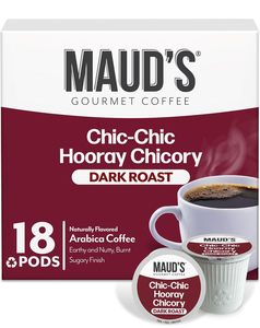 เมล็ดกาแฟชิโครีแบบแคปซูลของเมาด์, 18 แคปซูล, กาแฟคั่วเข้มแบบแคปซูลเสิร์ฟเดี่ยว – เมล็ดอาราบิก้า 100% - Product Image 1