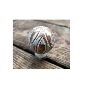 ลูกบิดลิ้นชักไม้สูง1นิ้วลูกบิดไม้ธรรมชาติ - Product Image 2