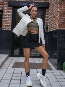 Women's Puffer <b>Jacket</b> Latest Design Winter Warm Waterproof High Quality Full Zipper Women's Puffer <b>Jacket</b> - Product Image 2