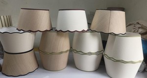 Tela de lino y algodón de alta calidad, pantalla de lámpara imperio bordada, exquisito diseño tradicional o contemporáneo para cubiertas de luz - Product Image 5