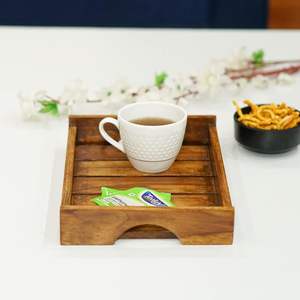 Bandeja de Madera Más Duradera y Confiable para Servir Té y Aperitivos, Bandejas Decorativas de Madera Largas al Mejor Precio - Product Image 4