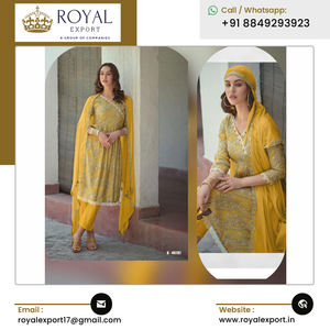 Ropa de boda y fiesta Diseñador de moda Muselina viscosa pura Nyra Cut Kurti Set Colección de proveedor indio - Product Image 6