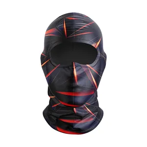 定制户外运动轻质巴拉克拉瓦全脸滑雪面罩防紫外线摩托车跑步骑行围巾