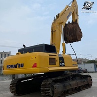 Excavatrice sur chenilles Komatsu PC400, 40 tonnes, grande pelle hydraulique lourde, moteur SAA6D125E5, d'occasion, japonaise, pour l'exploitation minière et les carrières