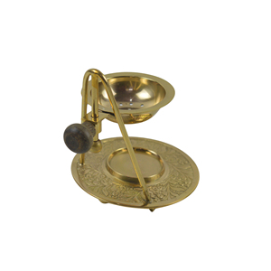 Brûleur d'encens à double couleur de conception moderne avec une finition de qualité supérieure, porte-encens en métal multiple, décoration de la maison - Product Image 4