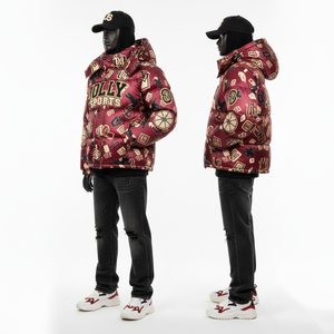 Chaqueta acolchada de alta calidad, abrigo de invierno grueso con estilo, tela de poliéster suave, ropa de calle cálida, chaqueta acolchada con logotipo personalizado para hombre - Product Image 4