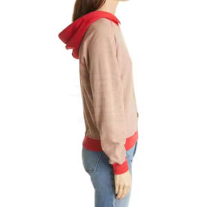 Vente en gros de sweats à capuche conçus sur mesure pour femmes meilleure qualité avec col à capuche doublé style décontracté hiver mode OEM prix bon marché! - Product Image 2