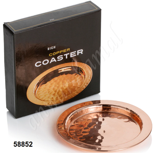 Posavasos de cobre martillado Moscow Mule 100% posavasos puro y sólido posavasos para bebidas y bebidas para vasos de cóctel - Product Image 5