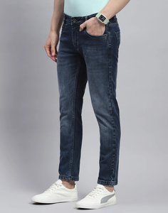 Transpirable STRAIGHT Hombre Jean Logotipo personalizado Alta calidad Hombres Mid Rise Slim Leg Slim Jeans Stretch by <span class=keywords><strong>Sharko</strong></span> - Product Image 2