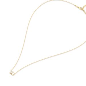 Colliers REYES en argent sterling 925 plaqué or blanc 14 carats avec moissanite certifiée GRA, nouveau design, pour femmes, cadeau d'anniversaire, bijoux - Product Image 6