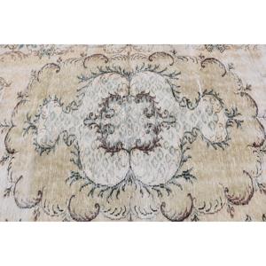 3x5.9 ft Vintage Turkish Rug, Accent Rug, <b>Brown</b> <b>Wool</b> Rug - Product Image 5