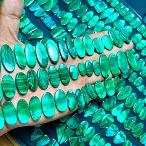 หินมาลาไคต์ธรรมชาติเกรด AAA สำหรับทำเครื่องประดับ - Product Image 2