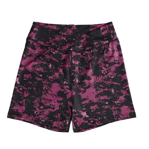 Vente chaude femmes Yoga Shorts léger séchage rapide Fitness porter taille haute respirant et uni teint taille adulte - Product Image 4