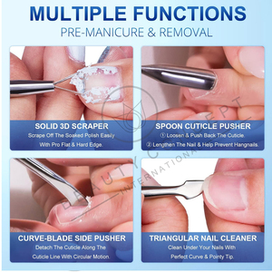 Poussoir à cuticules pour ongles de haute qualité poussoir à cuticules écologique pour le soin des ongles prix usine poignée antidérapante poussoir à cuticules pour ongles - Product Image 3