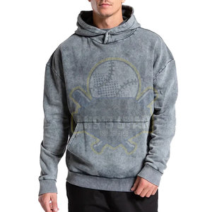 เสื้อฮู้ดผู้ชายซักกรดทำจากปากีสถาน - Product Image 1