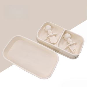 XHJ Kids Large-Capacity 720ml Silicone Travel <b>Lunch</b> <b>Box</b> Suction Base Leak-Proof BPA-Free Baby Food Container Plate 12 Months - Product Image 2