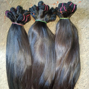 Vente en gros de cheveux brésiliens vierges non transformés Cheveux humains indiens avec texture droite naturelle - Product Image 1