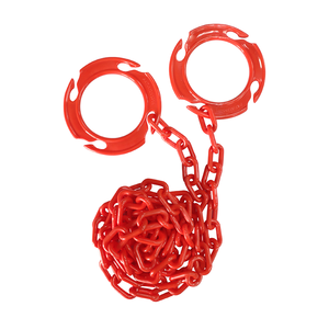 Produit taïwanais PB501001 Chaîne d'avertissement en plastique PVC et PE flexible de 2m pour la sécurité routière similaire au cône de circulation - Product Image 4