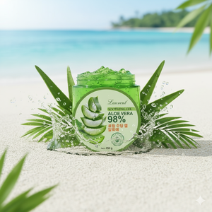 Nutre e hidrata con Laurent Aloe Vera Gel calmante Té verde y Aloe Vera Hidratante para todo tipo de piel Uso nocturno - Product Image 1