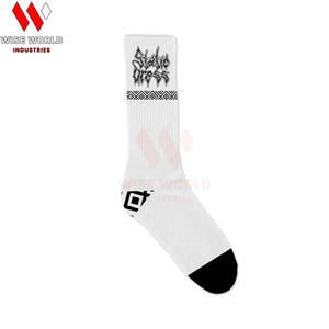 Calcetines Deportivos con Logotipo Personalizado, Calcetines de Compresión Atléticos, de Secado Rápido, Transpirables, de Algodón/Nailon, con Forro Polar, para Invierno, para Correr - Product Image 4