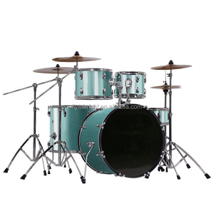 Batería Acústica de 5 Tambores y 4 Platillos, Instrumento de Percusión Musical, Juego de Batería y Platillos de Tamaño Completo, Kits de Batería Profesionales para Principiantes - Product Image 5