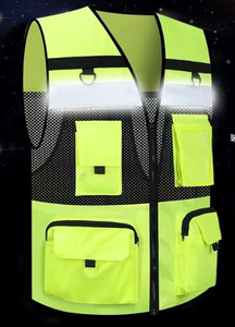 เสื้อกั๊กสะท้อนแสงมีกระเป๋าหลายช่องสำหรับทำกิจกรรมนอกบ้านปรับแต่งได้ - Product Image 4