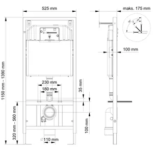 SLIM 80 DUAL FLUSH CONCEALED CISTERN FOR GYPSUM WALLS The Best Wholesale Product Toilet Tanks