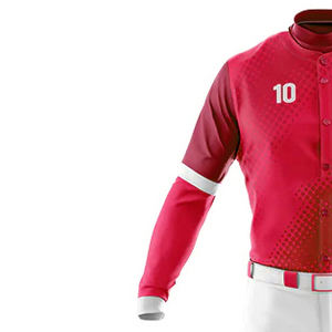Ropa deportiva de béisbol con logotipo personalizado de alta calidad al por mayor, uniformes, camisetas de poliéster transpirables, conjuntos estampados para adultos - Product Image 5