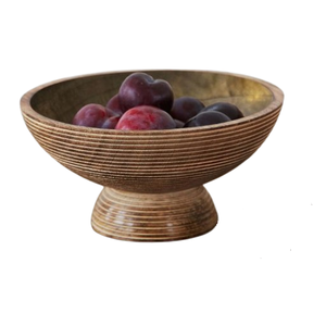 Tazón de Madera Natural de Diseño Moderno para Servir Ensaladas y Pasta, Ideal para la Cocina del Hogar y Decoración de Mesa para Fiestas - Product Image 4