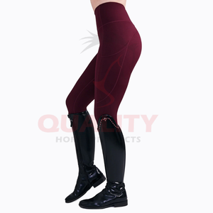 Jodhpurs สำหรับขับขี่คุณภาพระดับพรีเมี่ยมผลิตจากผ้าซับเหงื่อออกแบบตามหลักการยศาสตร์เย็บทนทานสไตล์การขับขี่ในชีวิตประจำวัน - Product Image 3