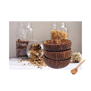 ชุดชามสลัดผลไม้มะพร้าวธรรมชาติงานหัตถกรรมเป็นมิตรต่อสิ่งแวดล้อมสั่งได้ตามต้องการ - Product Image 2