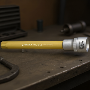 Llave de vaso cuadrada extra larga Hazet de 1/2'' con perfil de serración XZN - Product Image 3