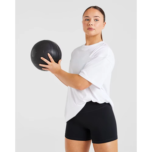 Nueva Camiseta Corta de Verano para Mujer, Elegante, Cómoda, Holgada, Suave y Ligera para Correr, Gimnasio, Venta al por Mayor, Ecológica - Product Image 3