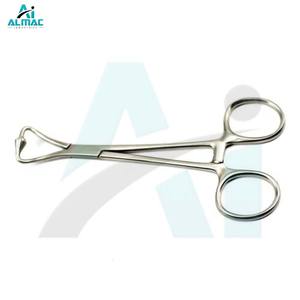 Fórceps de toalla de bola y enchufe de grado hospitalario ALMAC, instrumento reutilizable de acero inoxidable para una sujeción confiable de cortinas y agarre seguro - Product Image 1