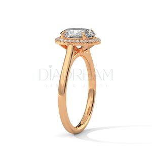 925 Sterling <b>Silver</b> <b>Solitaire</b> Diamond Engagement <b>Ring</b> for Women in Oval Cut with VVS Clarity Wedding Religious Style - Product Image 6