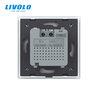 LIVOLO Sensor PIR standar EU, soket dinding Panel putih dan saklar Sensor gerak desain Modular inframerah manusia 80mm * 80mm