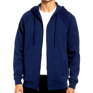 Nouveau sweat à capuche zippé pour homme, mode automne-hiver, manches longues, couleur unie, décontracté, polaire épais, chaud, sweat à capuche décontracté - Product Image 6