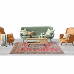 Tapis imprimé de style vintage, design moderne pour couloir et décoration murale, tapis doux non tissé - Product Image 2