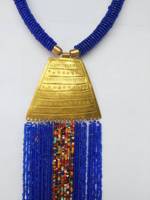 Kerajinan Sulaman Antik Buatan Tangan Desain Bunga Berhias Manik-Manik Warna Sesuai Pesanan Set Perhiasan Kalung Choker