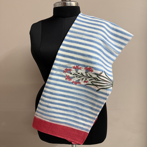 ผ้าคลุมไหล่พิมพ์ลายด้วยมือจากผ้าฝ้ายน้ำหนักเบาสำหรับผู้หญิง CHHEENT เหมาะสำหรับทุกฤดู ทนทาน กันลม ระบายอากาศได้ดี แห้งเร็ว แบบดั้งเดิม - Product Image 2