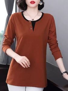 Pull en maille pour femme avec isolation en peluche, manches chauve-souris, col boutonné, respirant - Indispensable pour l'automne/hiver - Product Image 5