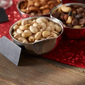 Bol en métal de décoration d'intérieur haut de gamme pour designer, bol en métal poli, décoration d'intérieur moderne de luxe, bol de présentation et de stylisme, plaqué en toute sécurité - Product Image 3