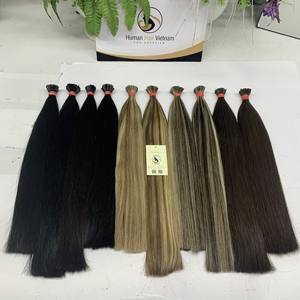 Superventas de alta calidad 100% Remy Virgen cutícula alineada queratina I-Tip preadherido estilo ondulado Natural extensiones de cabello humano - Product Image 4